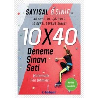 8.Sınıf Sayısal 10x40 Deneme Sınavı Seti