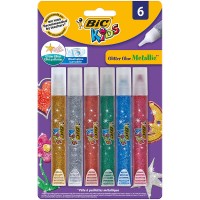 BIC Metalik Simli Yapıştırıcı 6`lı Blister