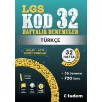 LGS TÜRKÇE KOD 32-HAFTALIK DENEMELER